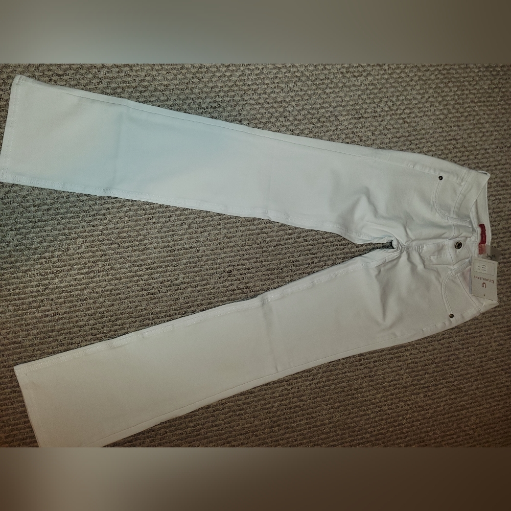 Womens U-Turn stretch jeans white size S NWT